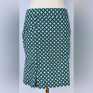 Lizzie Driver Women’s Skorts Pleats Pockets Geometric Print Size‎ 6